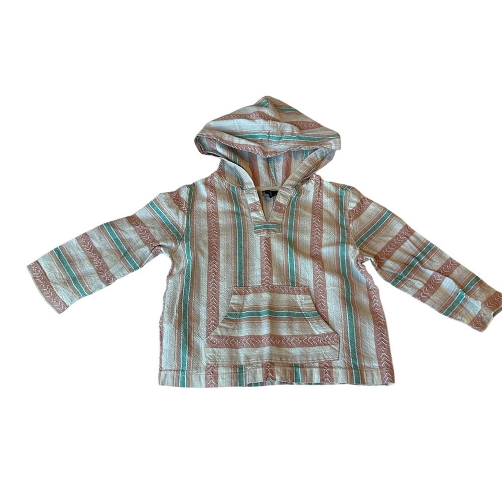 Art Class 3T Boho Beach Striped Kids Hoodie Pullover